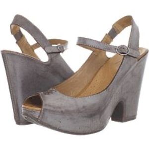 Naya Brown Leather Maeve Platform Sandals Sz. 9